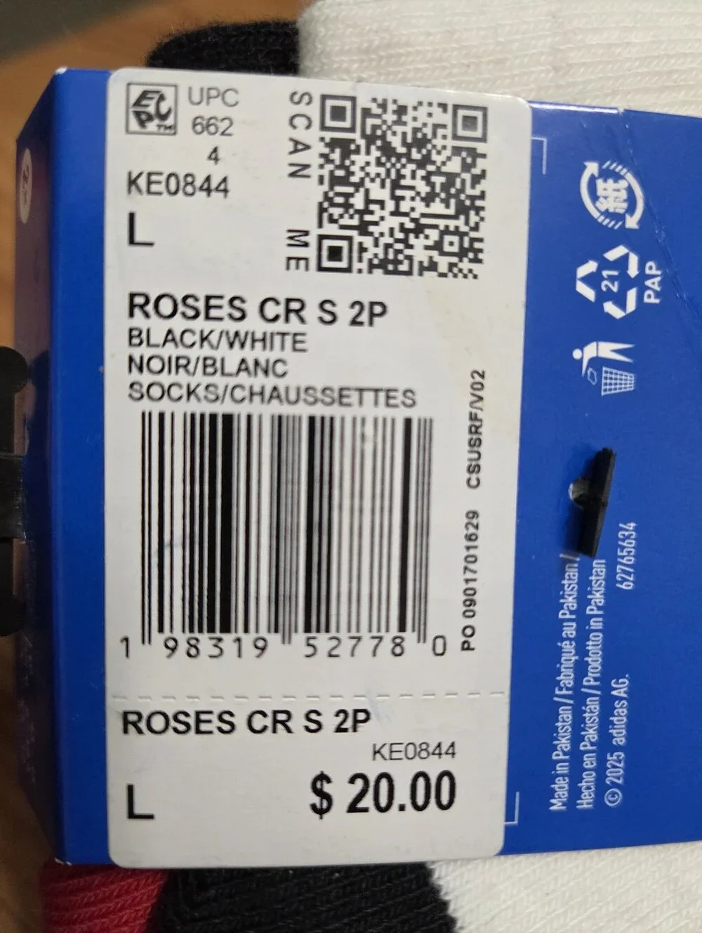 Adidas Originals Roses CR Crew Socks